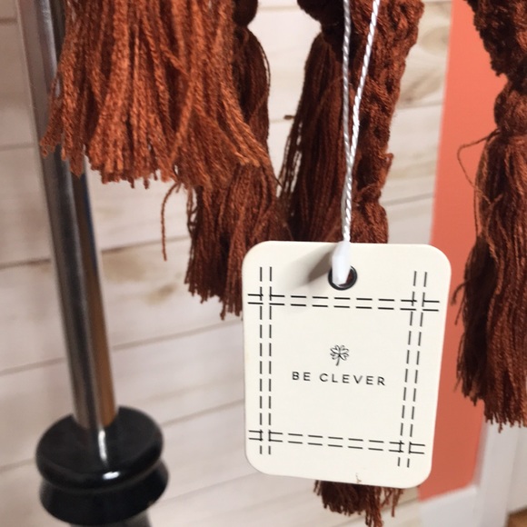 BNWT Rust Cable Knit Scarf - Picture 2 of 5